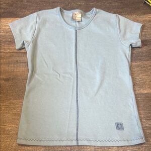 Nike vintage Light Blue T-Shirt with distinct seam down the center